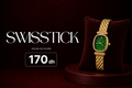 Jenna clock golden green