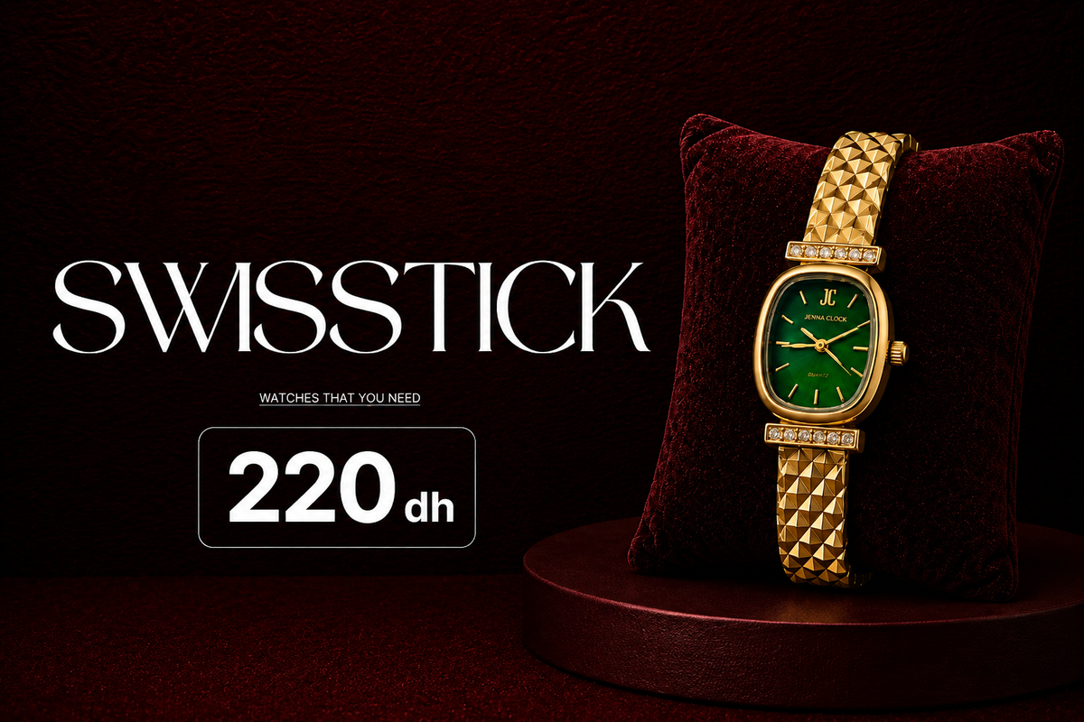 Jenna clock golden green