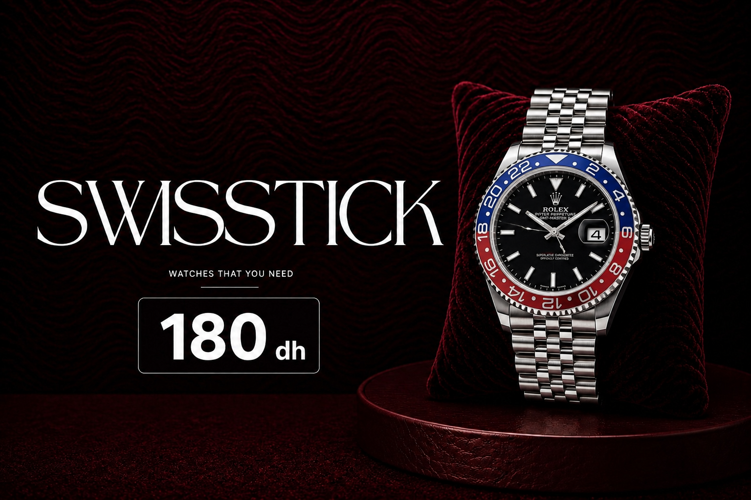 Rolex black standard (Pepsi)