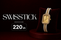 Jenna clock gold